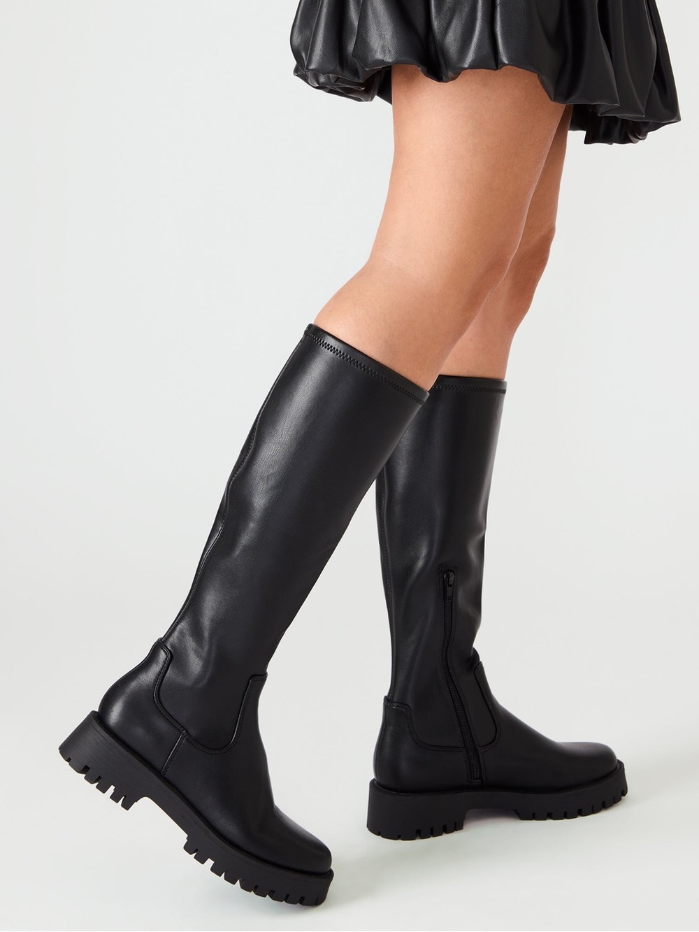 Brand New Steve Madden Women's Black Leather Boots